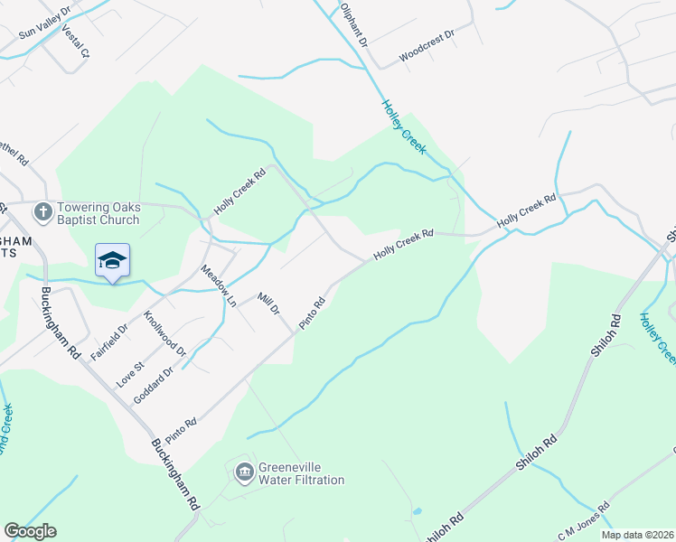 map of restaurants, bars, coffee shops, grocery stores, and more near 665 Pinto Road in Greeneville
