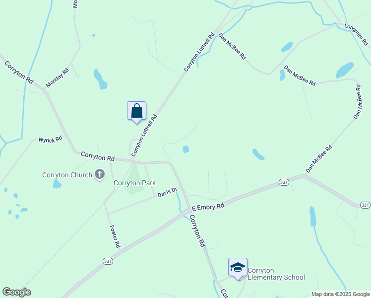 map of restaurants, bars, coffee shops, grocery stores, and more near 7720 Tillett Lane in Corryton