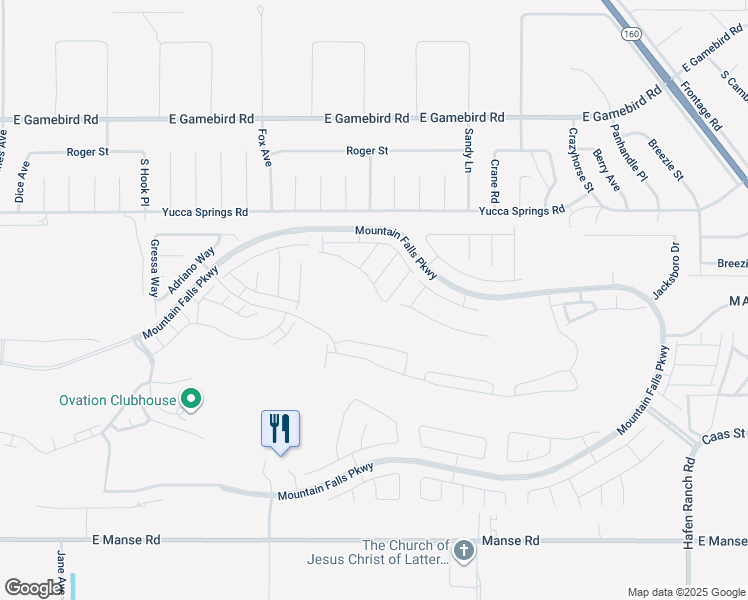 map of restaurants, bars, coffee shops, grocery stores, and more near 5291 Lilia Avenue in Pahrump