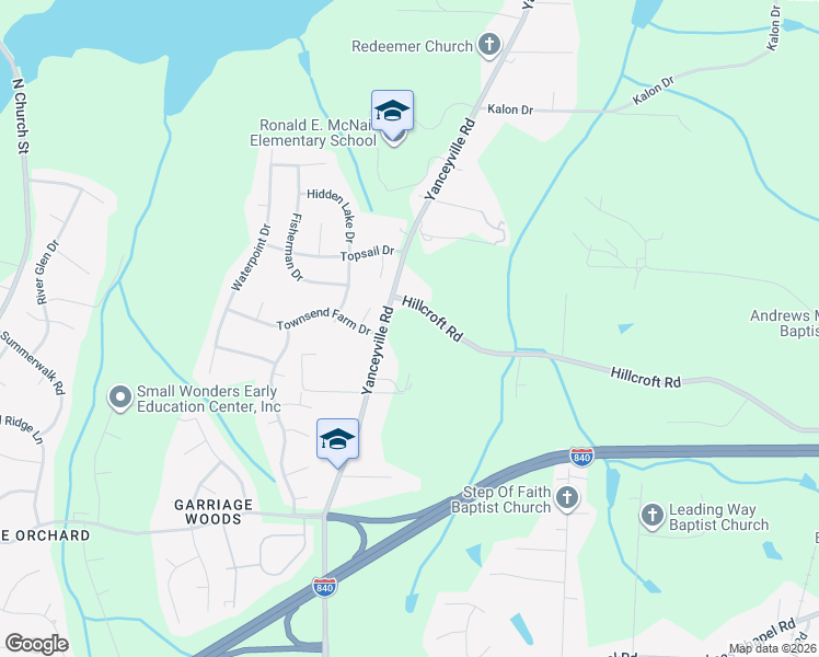 map of restaurants, bars, coffee shops, grocery stores, and more near 1004 Hillcroft Road in Browns Summit