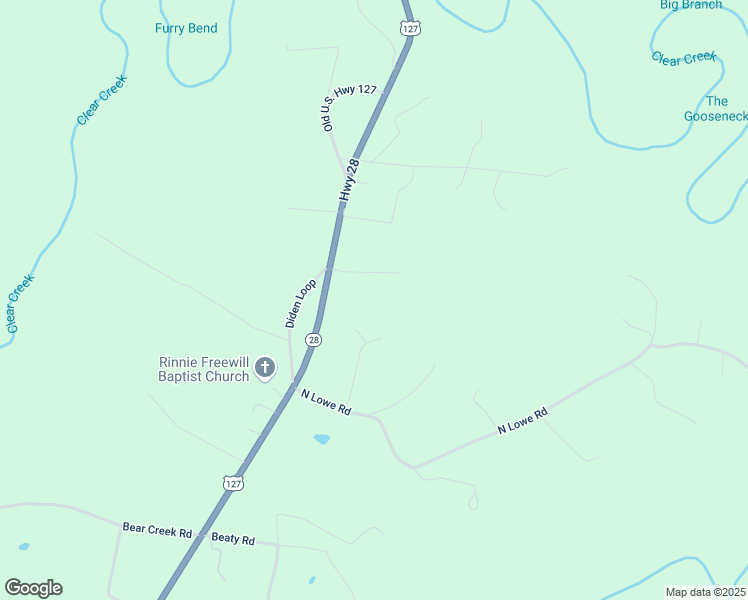 map of restaurants, bars, coffee shops, grocery stores, and more near 15616 U.S. 127 in Crossville