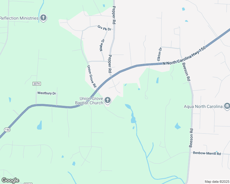 map of restaurants, bars, coffee shops, grocery stores, and more near 5691 Pepper Road in Oak Ridge