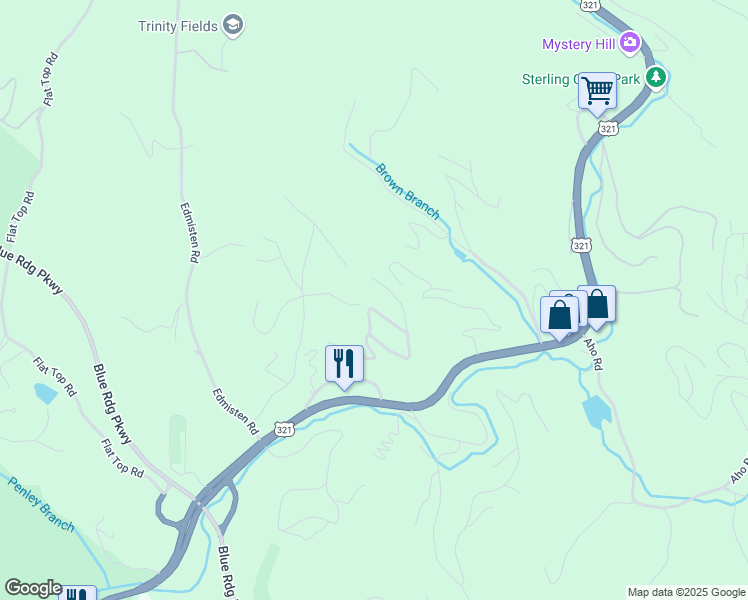 map of restaurants, bars, coffee shops, grocery stores, and more near 309 Ski Crest Park in Blowing Rock
