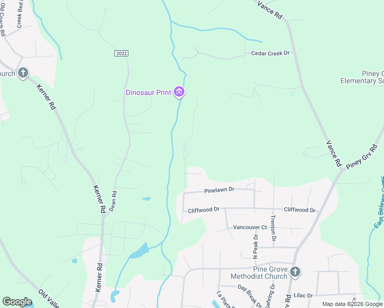 map of restaurants, bars, coffee shops, grocery stores, and more near 225 Roswell Drive in Kernersville