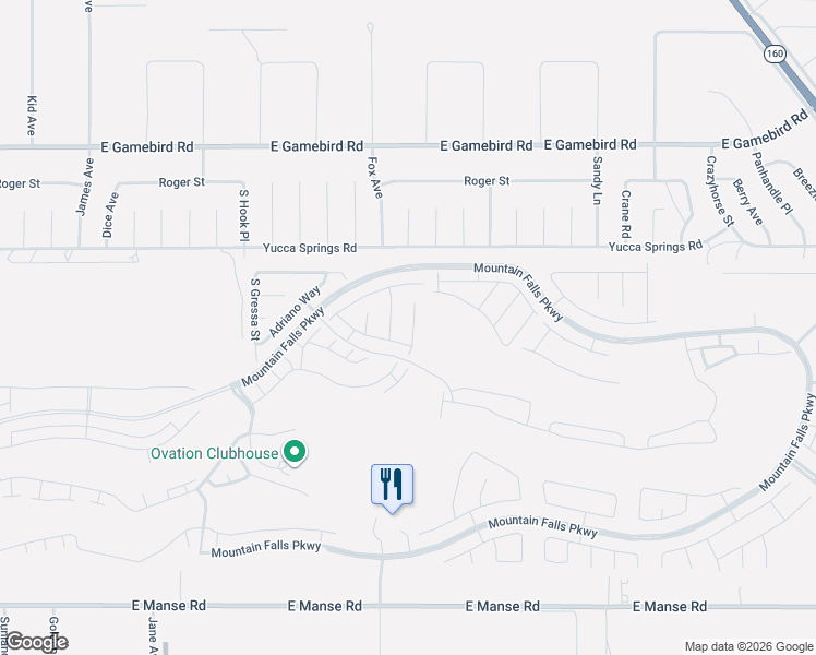 map of restaurants, bars, coffee shops, grocery stores, and more near 4454 La Grancia Court in Pahrump