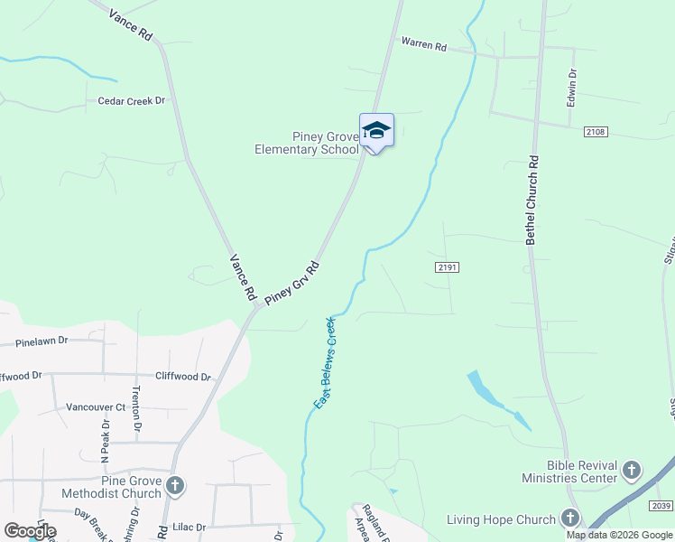 map of restaurants, bars, coffee shops, grocery stores, and more near 8375 Vance Road in Kernersville