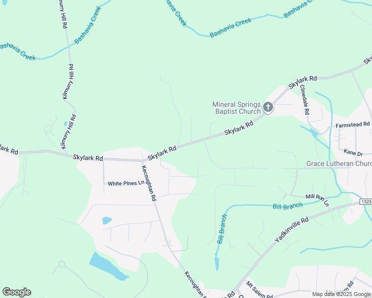 map of restaurants, bars, coffee shops, grocery stores, and more near 5732 Skylark Road in Pfafftown