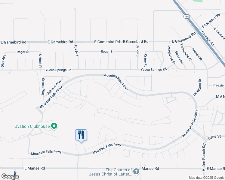 map of restaurants, bars, coffee shops, grocery stores, and more near 4399 S. Laurel Lane in Pahrump