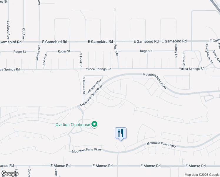 map of restaurants, bars, coffee shops, grocery stores, and more near 4936 Semifonte Drive in Pahrump