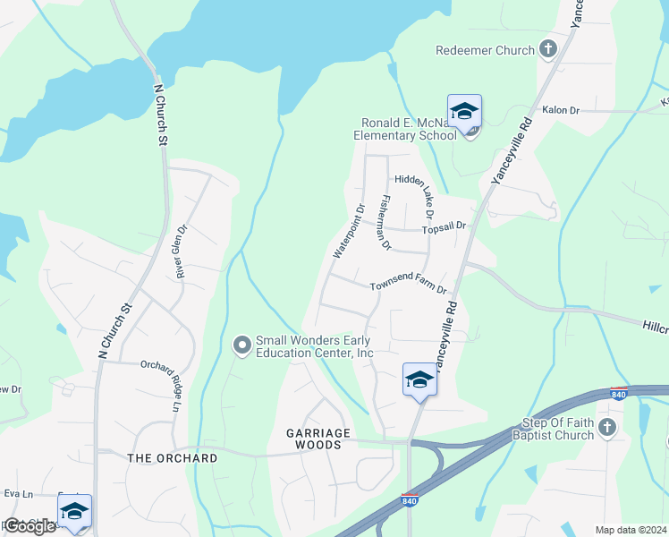 map of restaurants, bars, coffee shops, grocery stores, and more near 701 Townsend Farm Drive in Browns Summit