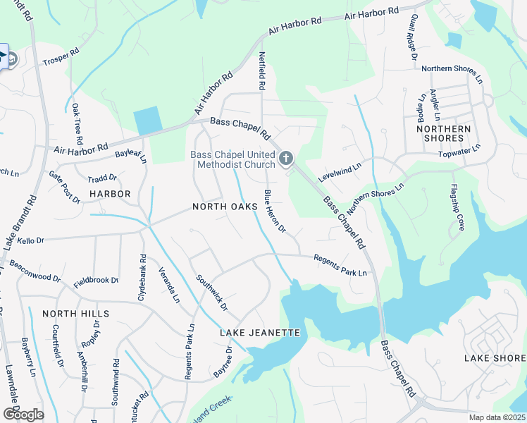 map of restaurants, bars, coffee shops, grocery stores, and more near 5509 Blue Heron Drive in Greensboro