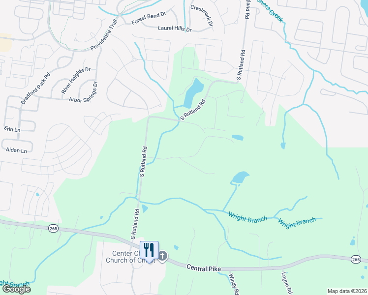map of restaurants, bars, coffee shops, grocery stores, and more near 490 South Rutland Road in Mt. Juliet