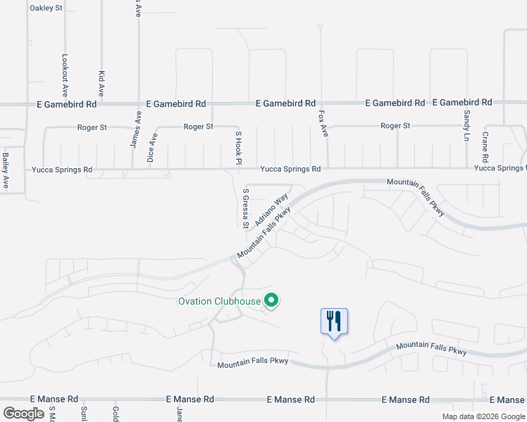 map of restaurants, bars, coffee shops, grocery stores, and more near 4705 Lucera Court in Pahrump