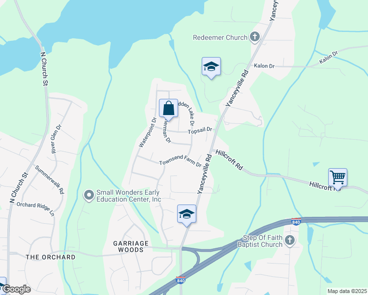 map of restaurants, bars, coffee shops, grocery stores, and more near 5603 Fisherman Drive in Browns Summit