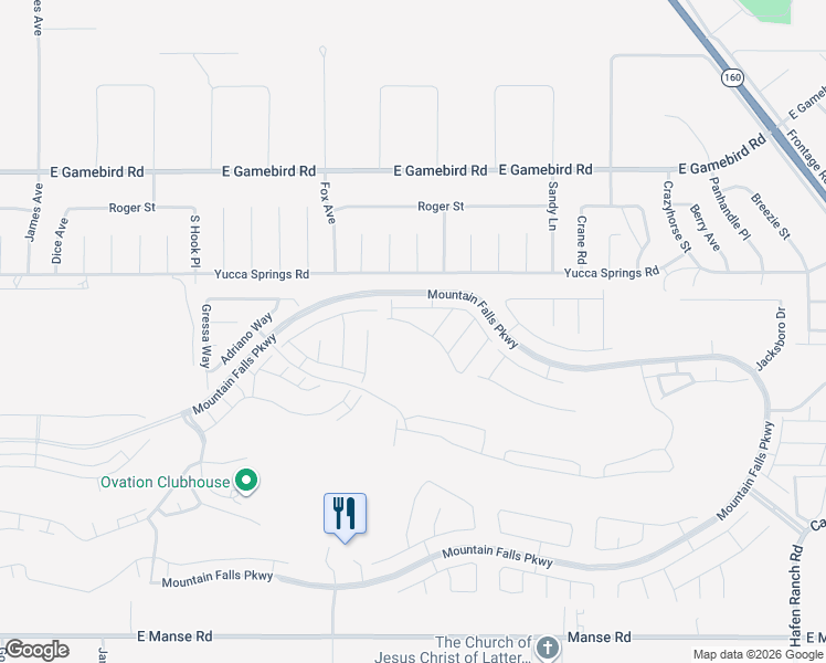 map of restaurants, bars, coffee shops, grocery stores, and more near 5225 Lilia Avenue in Pahrump