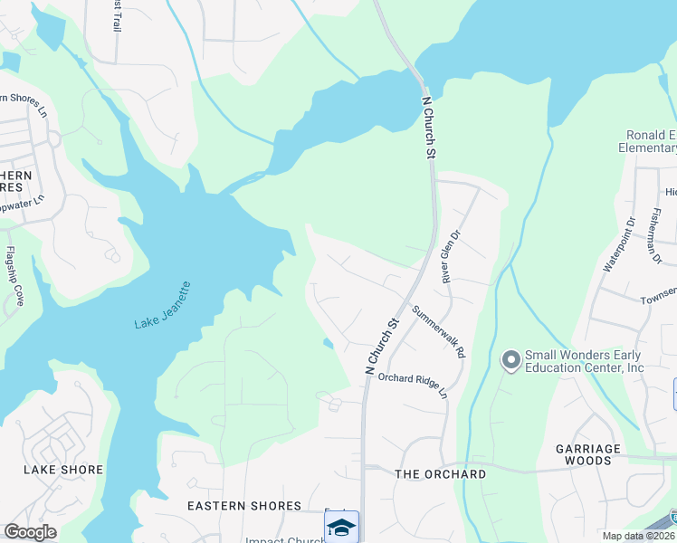 map of restaurants, bars, coffee shops, grocery stores, and more near 300 Summerwalk Road in Greensboro