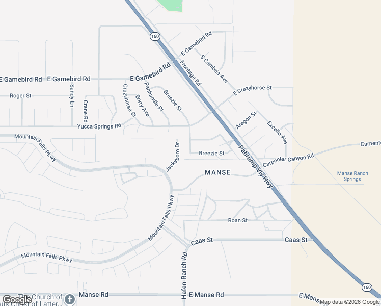 map of restaurants, bars, coffee shops, grocery stores, and more near 4061 South Balboa Avenue in Pahrump