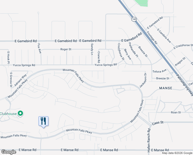 map of restaurants, bars, coffee shops, grocery stores, and more near 4331 Via Gallo Court in Pahrump