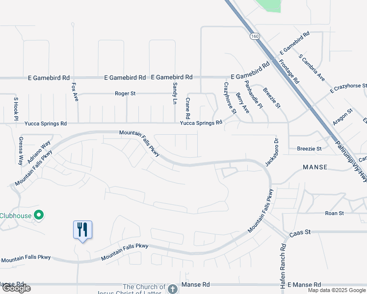 map of restaurants, bars, coffee shops, grocery stores, and more near 4331 Via Gallo Court in Pahrump