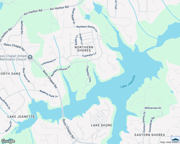 map of restaurants, bars, coffee shops, grocery stores, and more near 5 Flagship Cove in Greensboro
