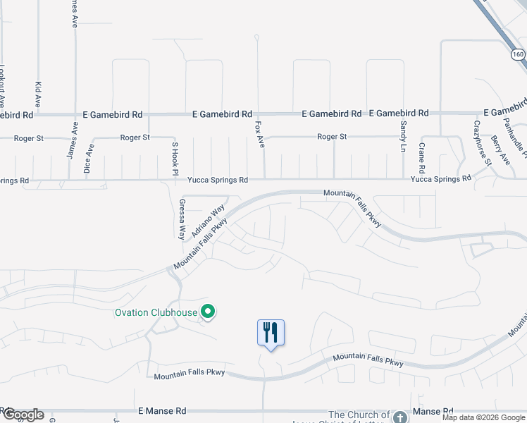 map of restaurants, bars, coffee shops, grocery stores, and more near 5011 Monte Penne Way in Pahrump