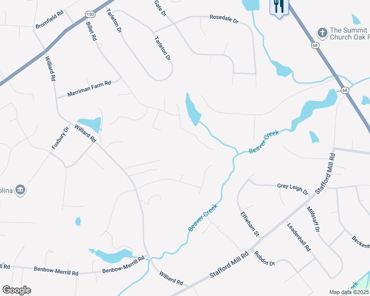 map of restaurants, bars, coffee shops, grocery stores, and more near 5501 Tanyard Ct in Oak Ridge