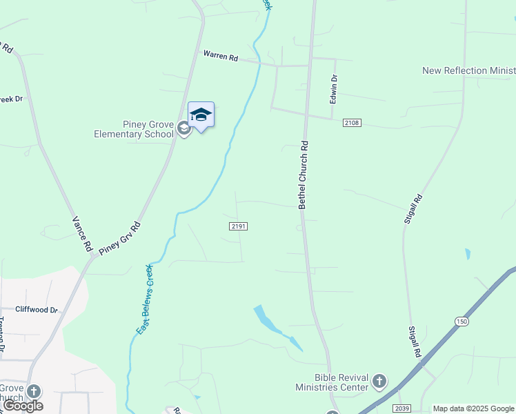 map of restaurants, bars, coffee shops, grocery stores, and more near 2813 Bobby Lane in Kernersville