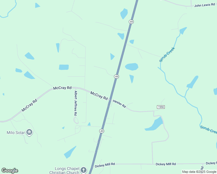 map of restaurants, bars, coffee shops, grocery stores, and more near 2732 North Carolina 49 in Burlington