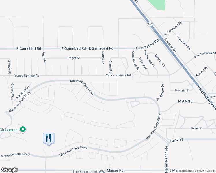 map of restaurants, bars, coffee shops, grocery stores, and more near 4317 Via Gallo Court in Pahrump