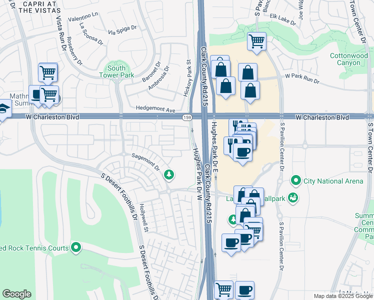 map of restaurants, bars, coffee shops, grocery stores, and more near 11249 Essence Point Avenue in Las Vegas