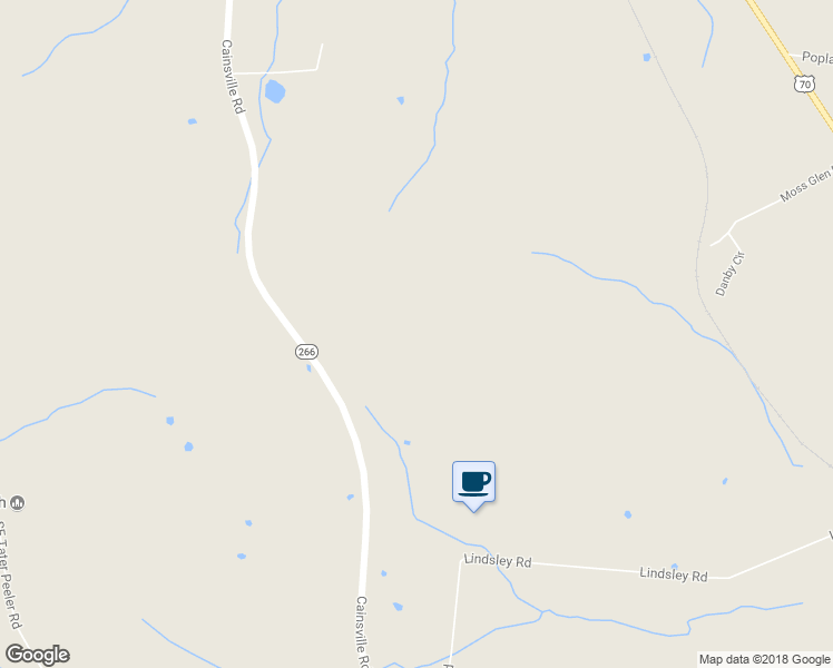 map of restaurants, bars, coffee shops, grocery stores, and more near 3545 Cainsville Road in Lebanon