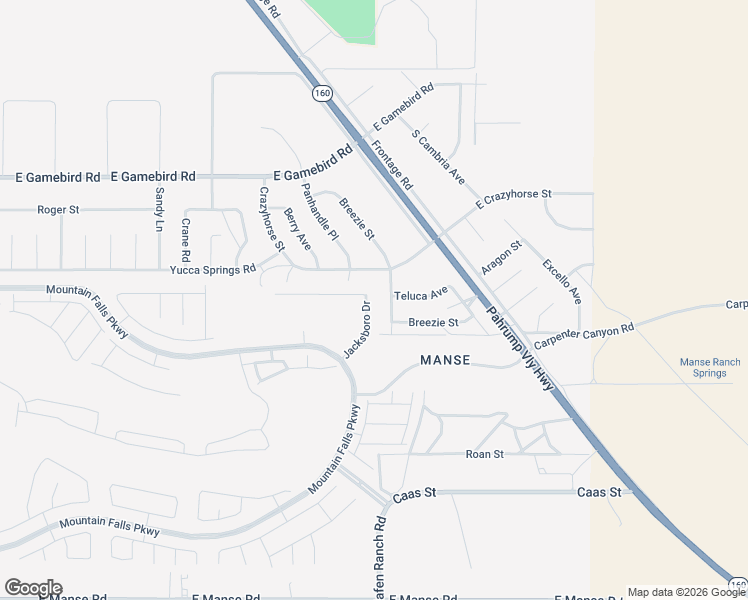 map of restaurants, bars, coffee shops, grocery stores, and more near 4279 Jacksboro Drive in Pahrump