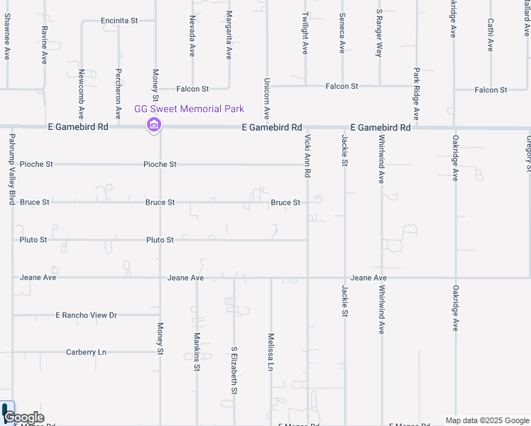 map of restaurants, bars, coffee shops, grocery stores, and more near 1861 Bruce Street in Pahrump
