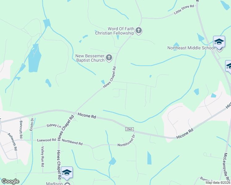 map of restaurants, bars, coffee shops, grocery stores, and more near 4904 Streamside Drive in McLeansville