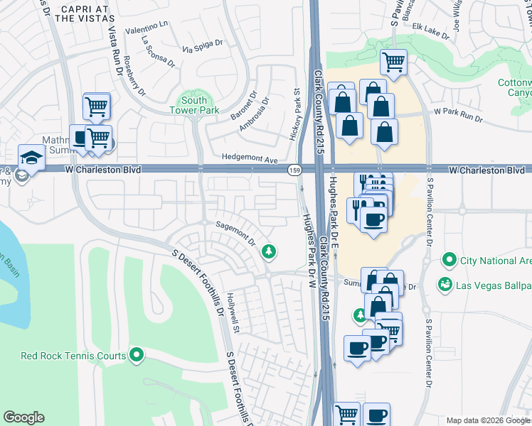 map of restaurants, bars, coffee shops, grocery stores, and more near 11313 Vision Peak Avenue in Las Vegas