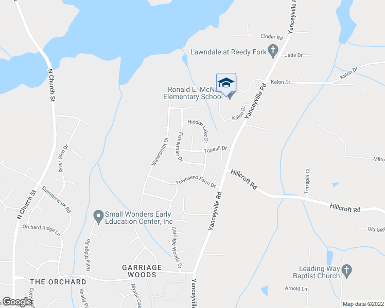 map of restaurants, bars, coffee shops, grocery stores, and more near 808 Topsail Drive in Browns Summit