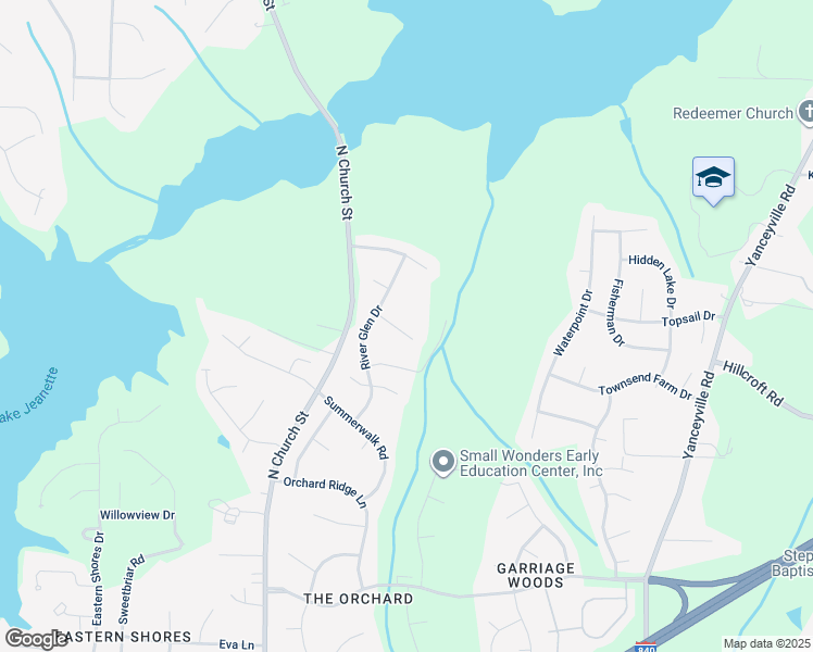 map of restaurants, bars, coffee shops, grocery stores, and more near 607 Spring Leaf Court in Greensboro