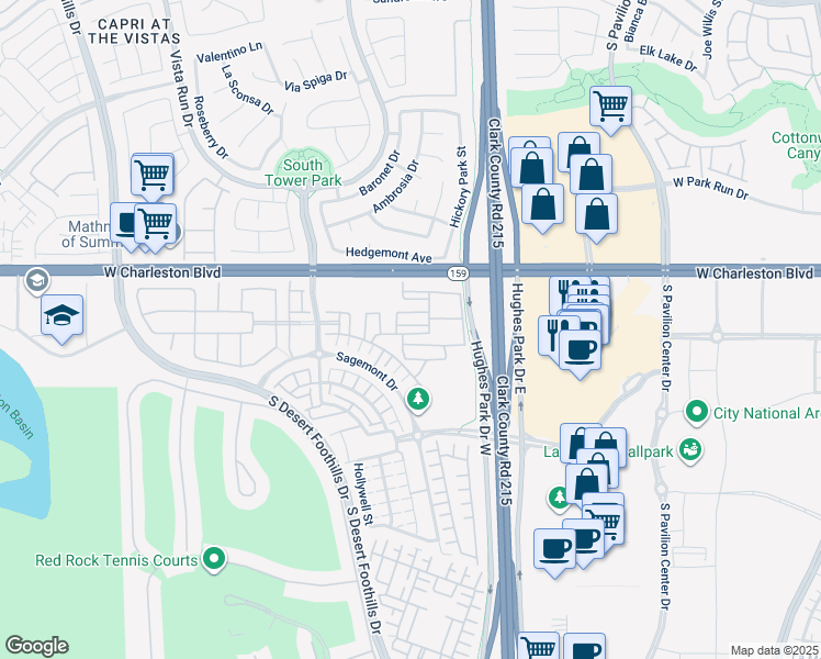 map of restaurants, bars, coffee shops, grocery stores, and more near 11313 Vision Peak Avenue in Las Vegas