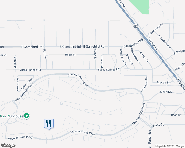 map of restaurants, bars, coffee shops, grocery stores, and more near 5436 Di Bossi Avenue in Pahrump