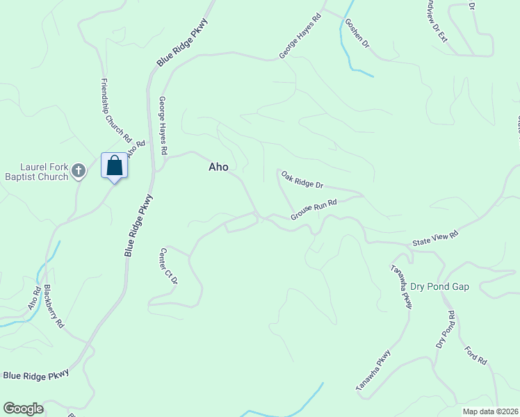 map of restaurants, bars, coffee shops, grocery stores, and more near 125 Grouse Run Road in Boone