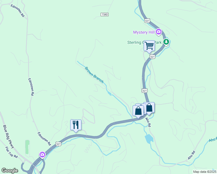 map of restaurants, bars, coffee shops, grocery stores, and more near 450 Astor Cook Road in Blowing Rock
