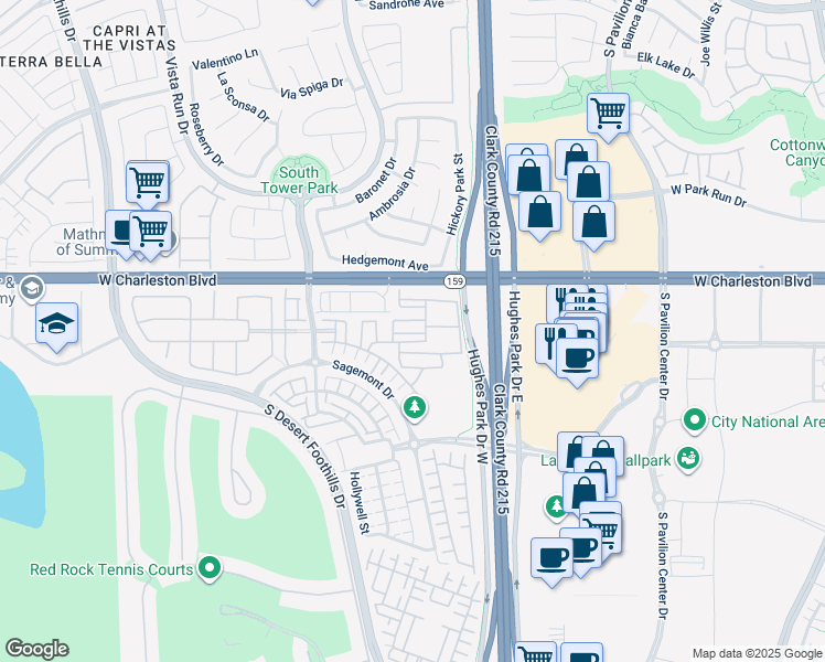 map of restaurants, bars, coffee shops, grocery stores, and more near 11313 Vision Peak Avenue in Las Vegas