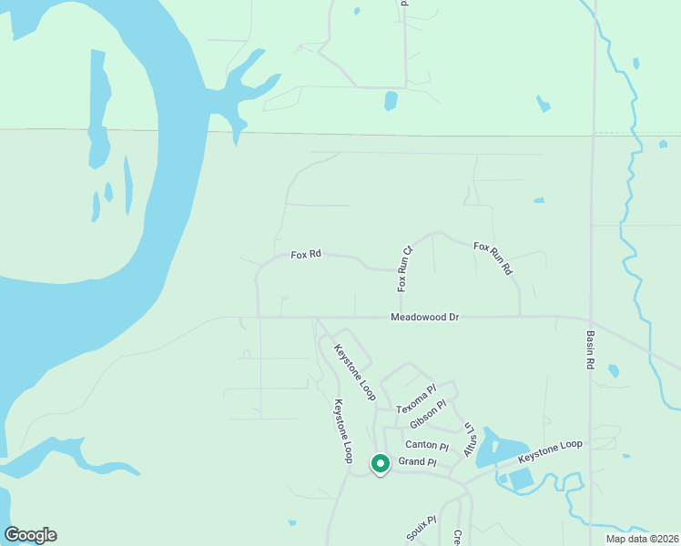 map of restaurants, bars, coffee shops, grocery stores, and more near 3423 Fox Run Road in Mannford