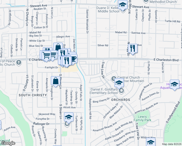 map of restaurants, bars, coffee shops, grocery stores, and more near 1289 Plum Canyon Street in Las Vegas