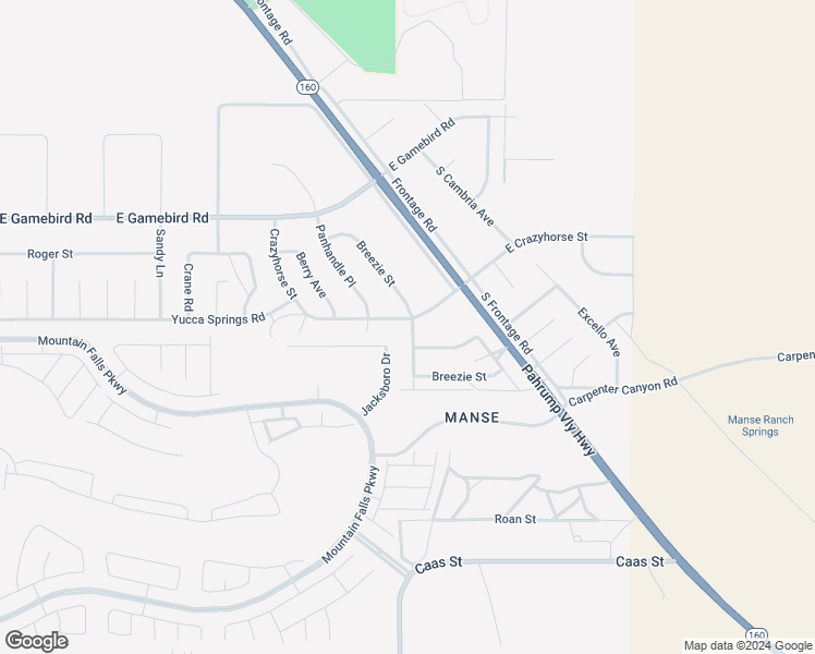 map of restaurants, bars, coffee shops, grocery stores, and more near 5991 Crazyhorse Street in Pahrump
