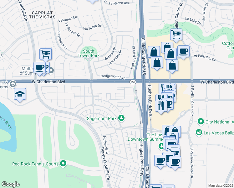 map of restaurants, bars, coffee shops, grocery stores, and more near 11313 Vision Peak Avenue in Las Vegas