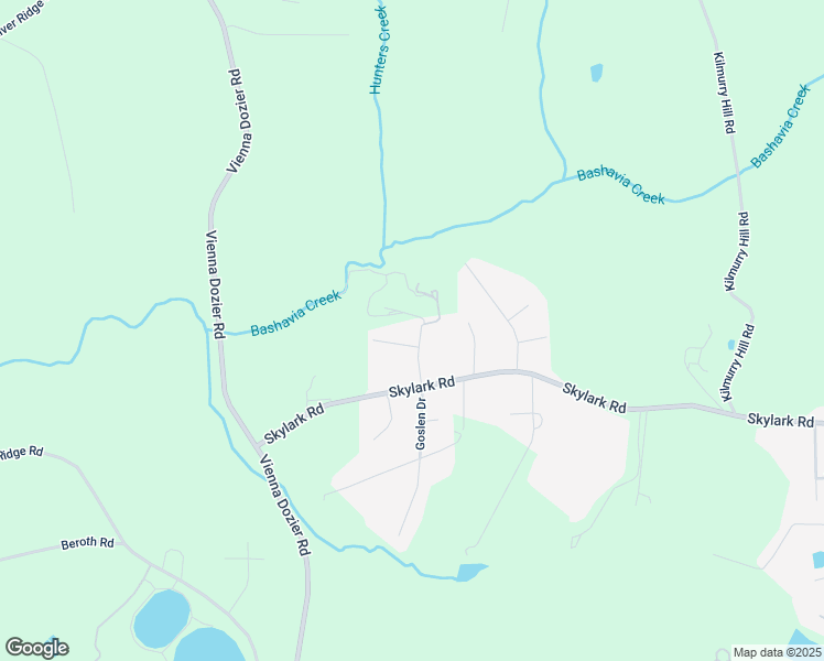 map of restaurants, bars, coffee shops, grocery stores, and more near 3416 Goslen Drive in Pfafftown