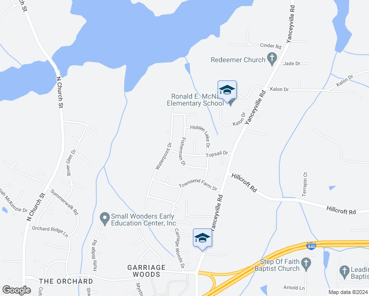map of restaurants, bars, coffee shops, grocery stores, and more near 5702 Fisherman Drive in Browns Summit