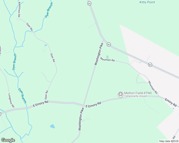 map of restaurants, bars, coffee shops, grocery stores, and more near 10647 Washington Pike in Luttrell