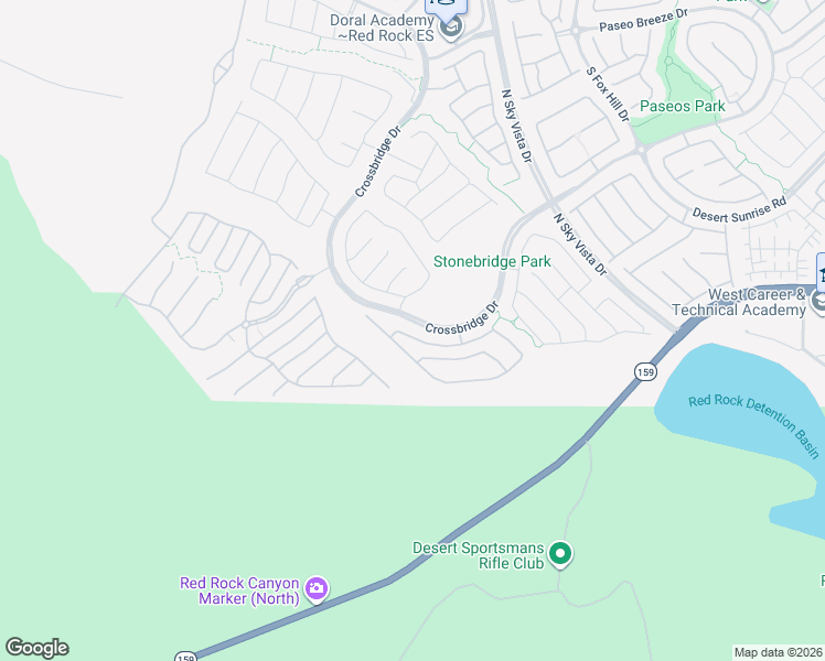map of restaurants, bars, coffee shops, grocery stores, and more near 12446 Brass Ridge Drive in Las Vegas